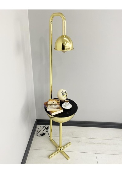 Karanfil Gold Tek Sehpalı Lambader