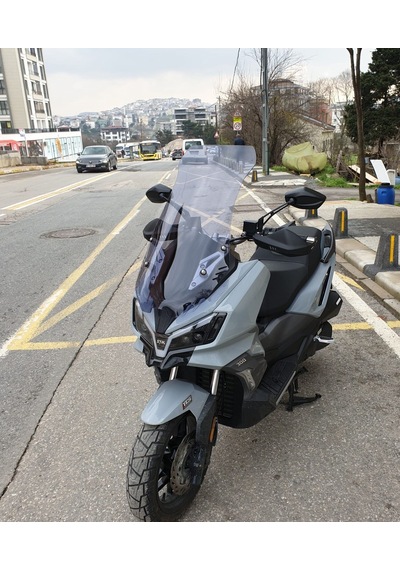 Motocam Sym Adx 300 Ön Cam 2024-2026 Model 75cm Füme Renkli 4mm Uzun