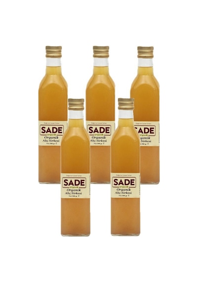 Sade Organik Alıç Sirkesi 5 x 500 ML