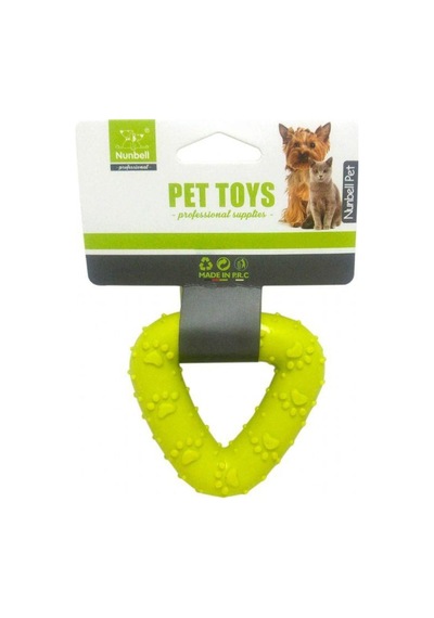 Nunbell 7.5 CM Üçgen Şekilli Dişlik Köpek Oyuncağı Çok Renkli