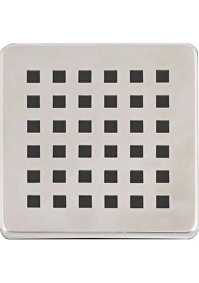 2 Adet Paslanmaz Çelik Kare Delikli Banyo Yer Süzgeç Izgarası Üst Kapak Gider Kapağı 9.5x9.5 Cm Diğer