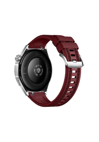 Huawei Watch Gt6 46mm İle Uyumlu Sportstripe Örgü Desen Metal Tokalı Silikon Akıllı Saat Kordonu