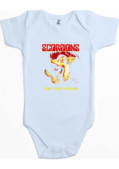 Zepplin Giyim Scorpions Love At First Sting Siyah Bebek Body Zıbın