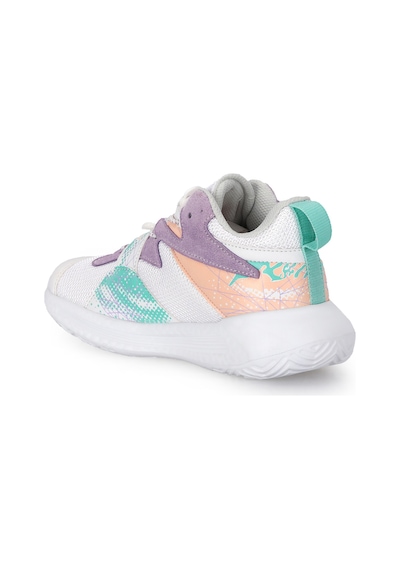 Slazenger Knıght I Kız Çocuk Cırt Cırtlı Beyaz / Lila Günlük Spor Ayakkabısı Beyaz - Lila