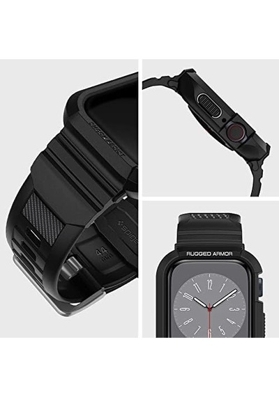 Seri 6/se/5/4 44mm İle Uyumlu Kılıf Rugged Armor Pro Kayış + Kılıf / - 062cs25324