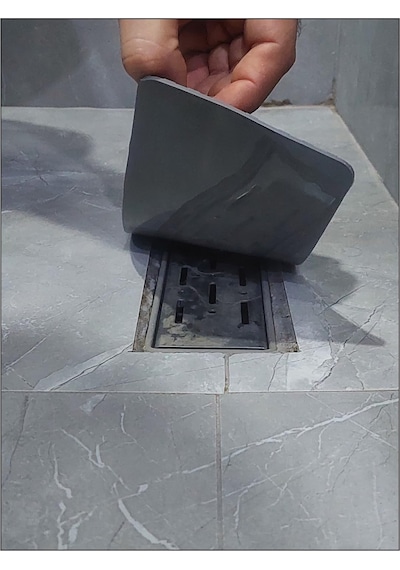 Duş Gideri Kötü Koku Önleyici Uzun Silikon Mat Koku Giderici Dikdörtgen Sızdırmaz Ped Duş Gideri Kapağı Tıpası Böcek Önleyici Koku Ve Su Geçirmez Yer Sifonu Kapağı Duş Kanalı 55 Cm X 12 Cm