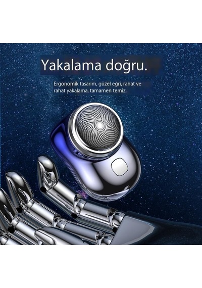 Mini Elektrikli Tıraş Makinesi Yüzen Kafa Seyahat Tıraş Makinesi