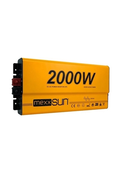 Mexxsun 12v 2000w Ats Ups Şarjlı Tam Sinüs Inverter Ekranlı Mex2000tc
