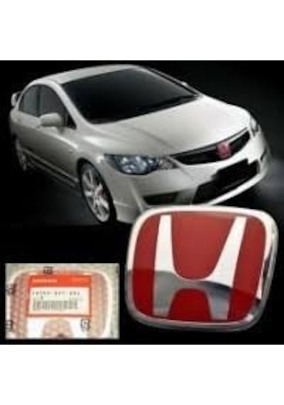 Honda Civic 2006-2012 Fd6 Kırmızı H Ön Panjur Logo