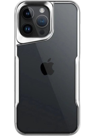 Apple, Uyumlu iPhone 15 Pro Max Kılıf Boyi Silikon Kapak - Gümüş