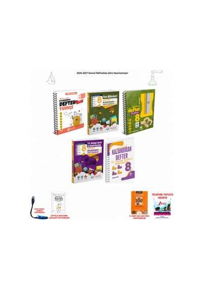 Çanta 8. Sınıf Lgs Tüm Dersler 205 5 Kitap Seti