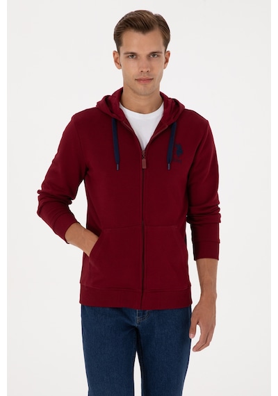 U.s. Polo Assn. Erkek Bordo Hırka Örme 50307765-vr014 Bordo