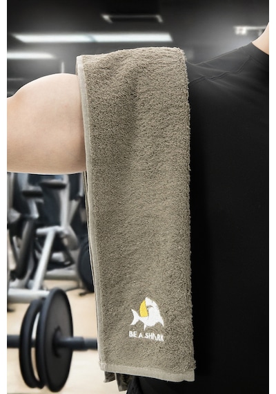 Sporcu Antrenman Havlusu Gym Fitness Plates Boks Tenis Spor Havlu Haki