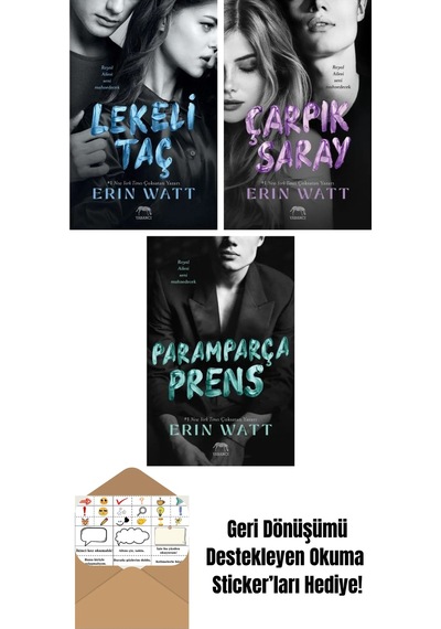Royal Serisi Kutulu Set 3 Kitap + Çarpık Saray Royal Serisi 3. Kitap + Kâğıt Prenses Royal Serisi 1. Kitap