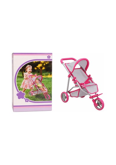 Ers 9614 3 Tekerlekli Pembe Gri Puset Çok Renkli