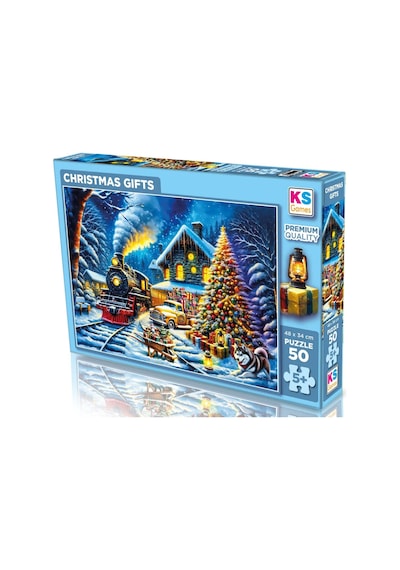 Ks Games 50 Parça Yılbaşı Hediyeleri Çocuk Puzzle - Kız Ve Erkek Çocuk - 5 Yaş Üzeri - 31751