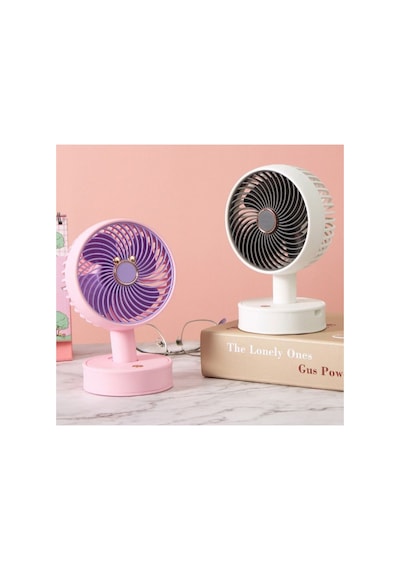 Mini El Fan Masaüstü Yeni Nesil Vantilatör 3 Kademeli Masaüstü Fan Şarjlı Sogutucu