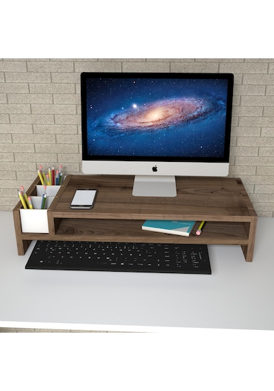 Emkawood Sally Çırağan Monitör Yükseltici Laptop Standı