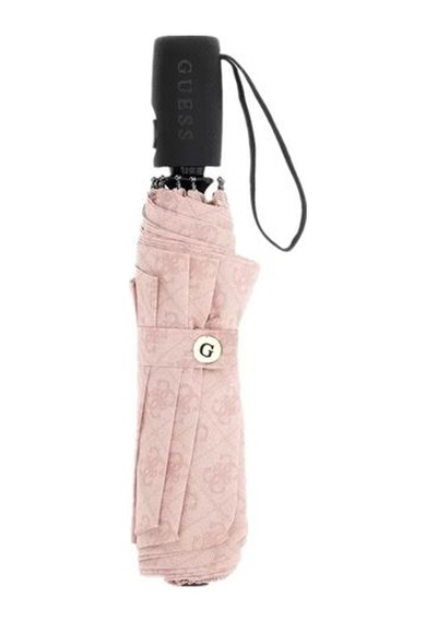 Guess Kadın Monogram Desenli Otomatik Katlanır Şemsiye - Pembe Pembe