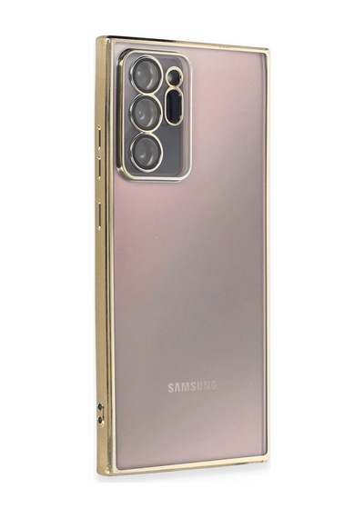 Galaxy Note 20 Ultra Kılıf Razer Lensli Silikon - Gold Diğer