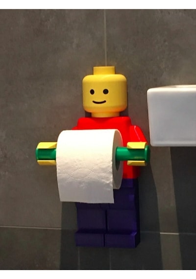 Tuvalet Kağıdı Tutucu Tuvalet Kağıtlığı - Büyük Boy -lego Adam Tuvalet Kağıdı Tutucu