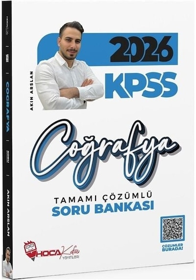 Hoca Kafası 2026 Kpss Coğrafya Soru Bankası Çözümlü - Akın Arslan Anla Kazan + Hoca Kafası Yayınları