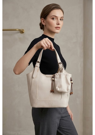 Guja 26yc3072 Kadın Omuz Çantası Beyaz