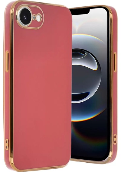 Apple Uyumlu iPhone 16e Kılıf Volet Silikon - Kırmızı -