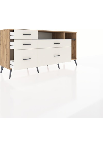 Hyperion Konsol 2 Raflı 5 Çekmeceli 176x44x83 Çam-antrasit/aytaşı Antrasit/aytaşı Hyperion Konsol 2 Raflı 5 Çekmeceli 176x44x83 Çam-antrasit/aytaşı Antrasit/aytaşı