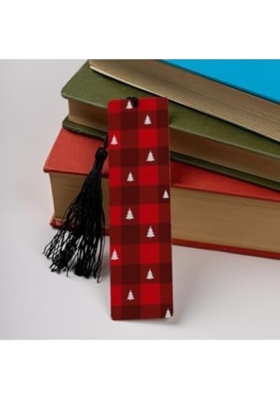 Yeni Yıl Konsept Tasarımlı Kitap Ayracı 13.5 Cm X 4 Cm Metal Malzeme