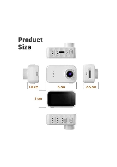 F2 2k 1080p Parmak Kamera 130 Geniş Açı Ips Ekr 75e4d