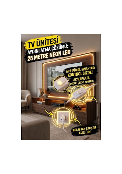 25 Metre 3000k-günışığı 220v Neon Led Şerit ,tak Çalıştır Set, Fişli Anahtarlı Esnek Şerit Led, ,turuncu Led,mutfak,tezgah Ledi,led Şerit Işık ,ambiyans Işık Havuzu, Kendinden Yapışkanlı,kehribar Led 25 Metre 3000k-günışığı 220v Neon Led Şerit ,tak Çalıştır Set, Fişli Anahtarlı Esnek Şerit Led, ,turuncu Led,mutfak,tezgah Ledi,led Şerit Işık ,ambiyans Işık Havuzu, Kendinden Yapışkanlı,kehribar Led
