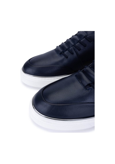 Tamer Tanca Erkek Hakiki Deri Lacivert Sneakers & Spor Ayakkabı 530 1275 Erk Ayk Sk25-26 Lacıvert Siyah