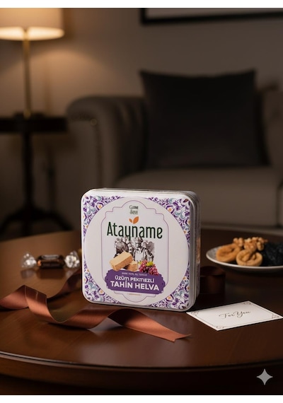 Atayname Eski Usül El Yapımı Üzüm Pekmezli Helva 400 G Teneke