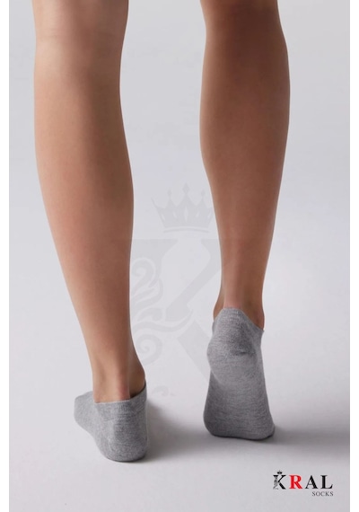 Kral Socks Kadın Pamuklu Terletmez 10'lu - 10 Çift Yazlık Görünmez Çorap Asorti