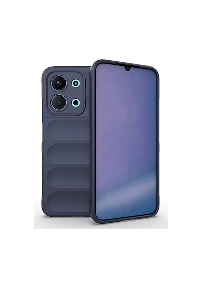Xiaomi Redmi 15c 4g Kılıf Esnek Tpu Oyuklu Arka Yüzey Tasarımlı Zore Etnik Silikon Kapak Lacivert