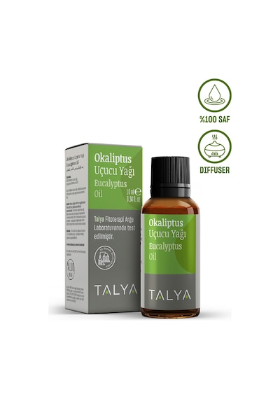 Talya %100 Saf ve Doğal Buhurdanlık ve Difüzör İçin Okaliptus Uçucu Yağı 10 ML