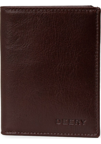 Deery Hakiki Deri Kahverengi Dikey Erkek Cüzdanı - 00216mkhvz01 Kahverengi