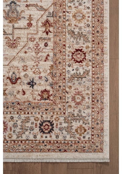 Focus Fo002r Krem Renkli Vintage Modern Salon Koridor Yatak Ve Oturma Odası Halısı-1764 Krem-renklı