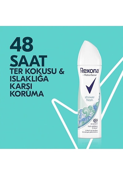 Rexona Kadın Sprey Deodorant Shower Fresh 150 Ml X 3 Adet