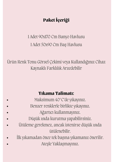 2 Parça Battal Lüks Premium Banyo Spa Havlu Takımı 90x170 Cm Somon Somon