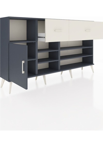 Arges Konsol 6 Raflı 2 Çekmeceli Tek Kapaklı 176x30x99 Antrasit-antrasit/aytaşı Antrasıt/aytası - Antrasıt Arges Konsol 6 Raflı 2 Çekmeceli Tek Kapaklı 176x30x99 Antrasit-antrasit/aytaşı Antrasıt/aytası - Antrasıt