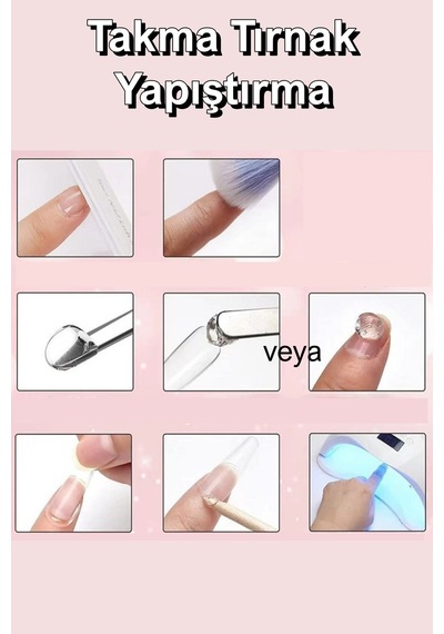 20ml Takma Tırnak Yapıştırıcı Hamur Jel Takma Tırnak Yapıştırma Jeli 20ml
