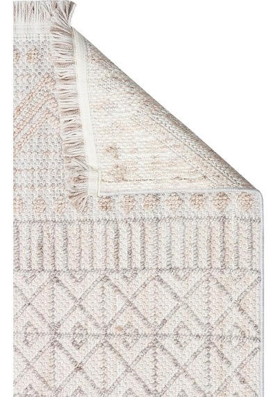 Cozy Czy 02 Grey Beige Hav Toz Vermez Modern Örgü Dokuma Makine Halısı