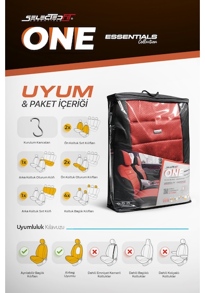 Selectedfit One Design Universal Oto Koltuk Kılıfı 05560411