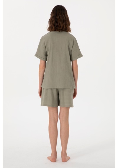 U.s. Polo Assn. Kadın Haki Pijama Takım 50312905-vr027 Haki U.s. Polo Assn. Kadın Haki Pijama Takım 50312905-vr027 Haki