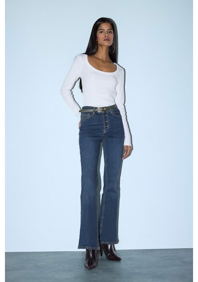 Defacto Slim Fit Fitilli Kaşkorse Tişört G8479AX26SP