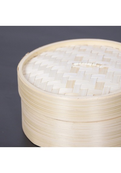 Dim-sum Bambu Buharda Pişirme Ve Saklama Kabı 18 Cm