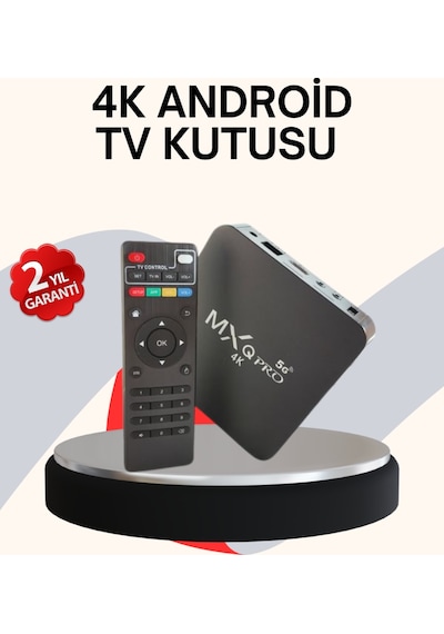 4k Android Tv Box Akıllı Medya Oynatıcı, 2gb Ram, 16gb Hafıza, Wi-fi Destekli