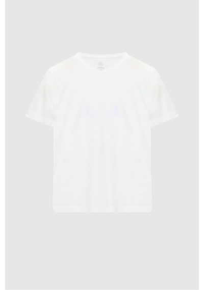 D's Damat Ds Damat Comfort Ekru Bisiklet Yaka %100 Pamuk T-shirt 6hc14ort02006 Ekru